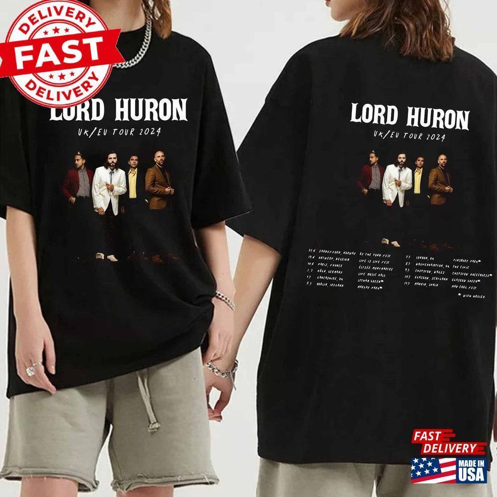 Lord Huron Eu Uk  Tour Shirt Band Fan T-Shirt Unisex 2 Sided